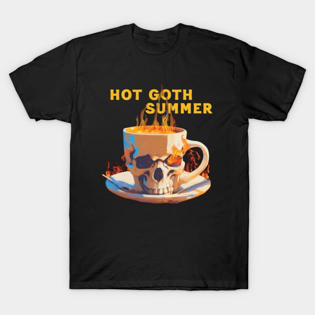 Hot Goth Summer T-Shirt by Trendsdk